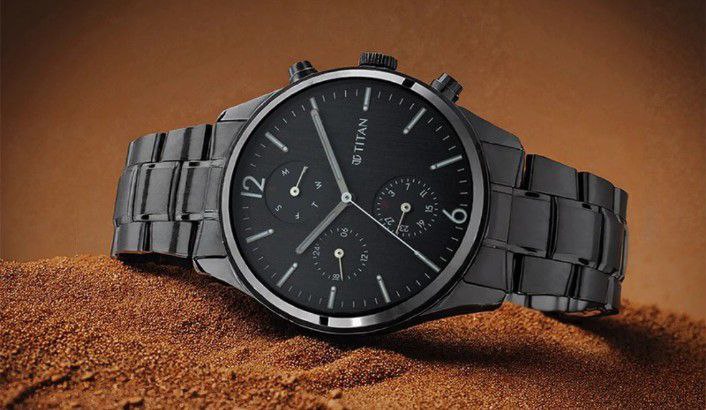 Titan NQ1805NM02 Neo Gents V Black Analog Watch for Men with Matte Finish